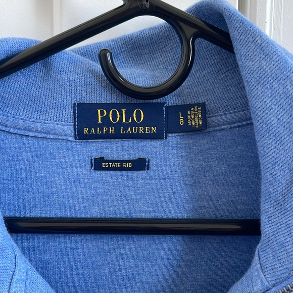Light Blue Polo Sweater - Picture 2 of 2